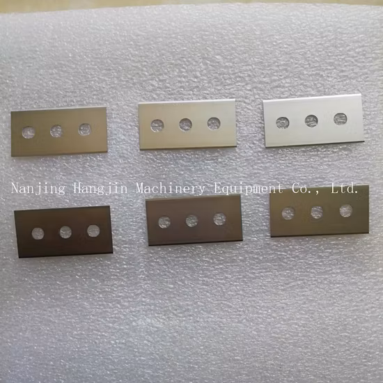 Lame de coupe de film plastique pour la coupe de fibres chimiques